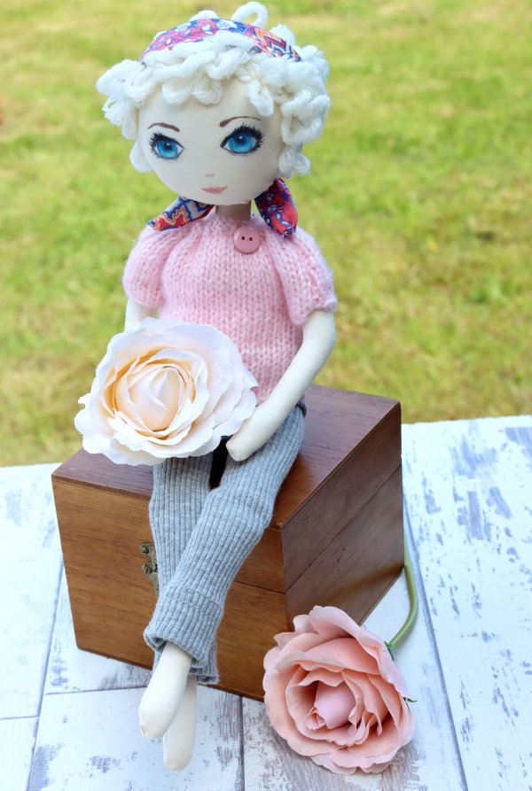Cute Blond Rag doll