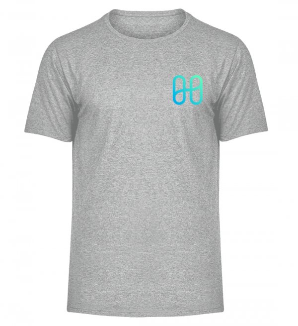 Harmony Front Logo Melange T-shirt - Men Melange Shirt-6807